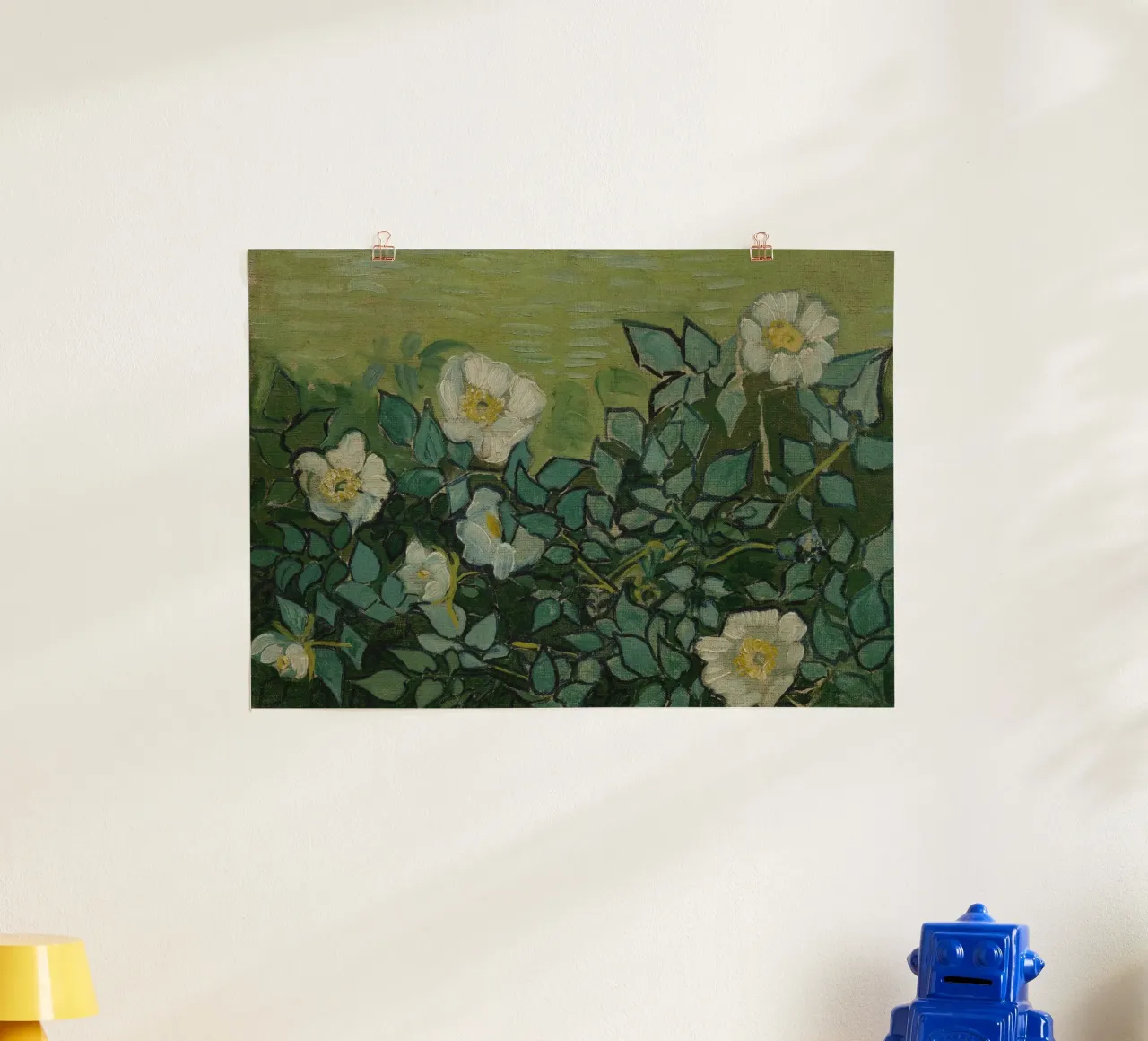 Vincent Van Gogh - Rose selvatiche poster da Timeless Artworks