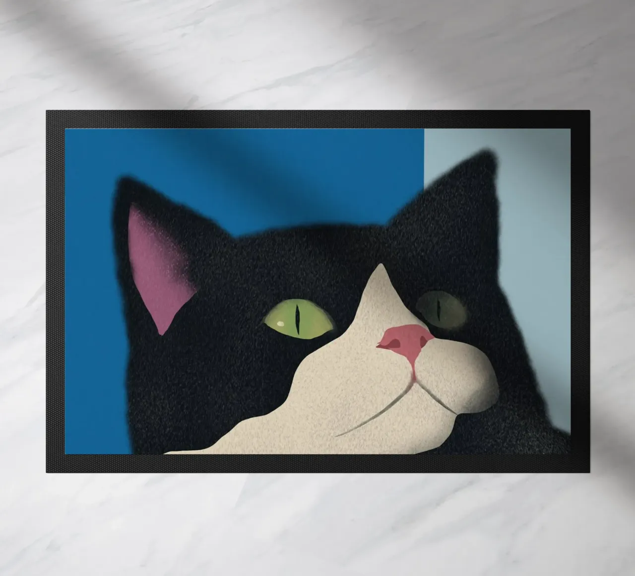 Verwarde kat deurmat van Little Dean