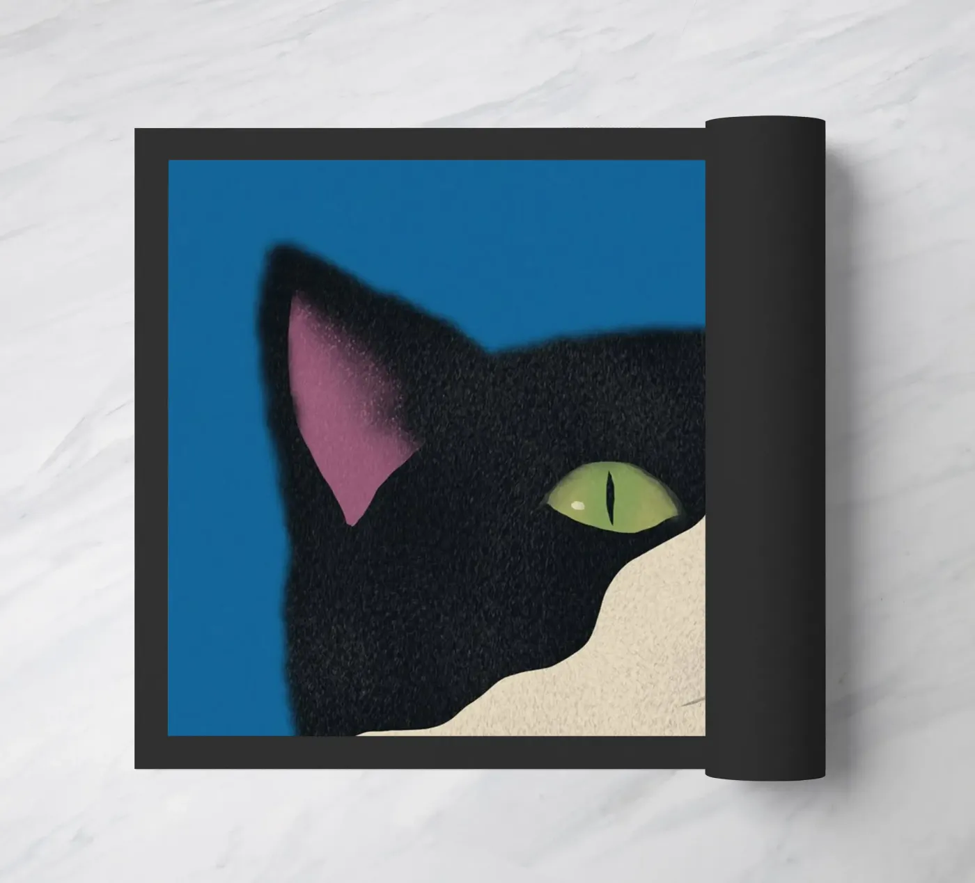 Confused cat Fußmatte von Little Dean