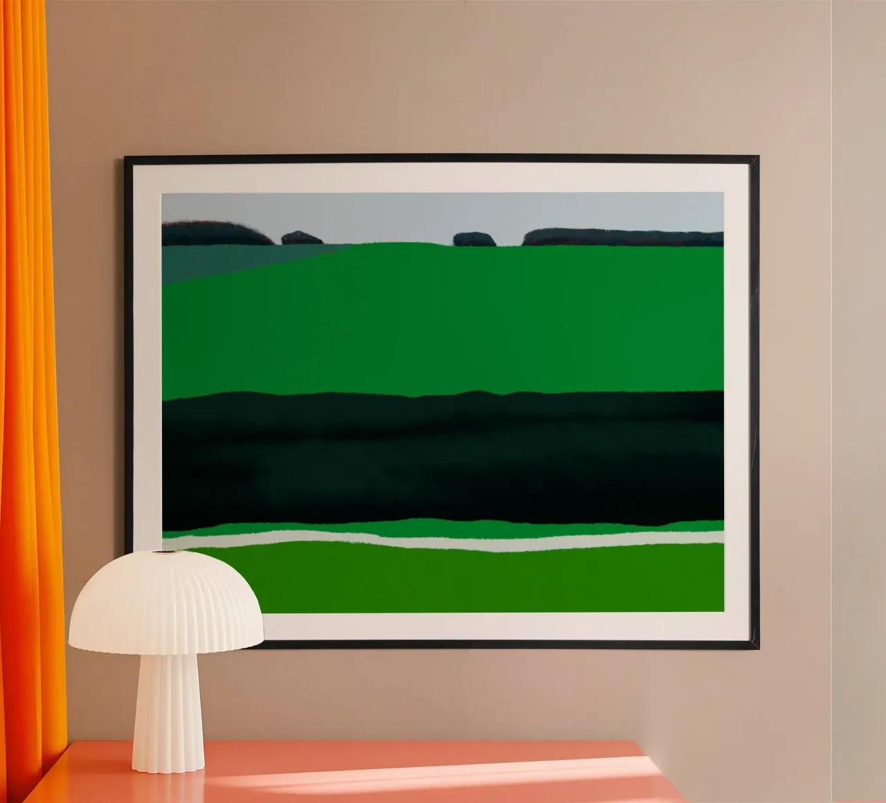 Plat vlak poster van Little Dean