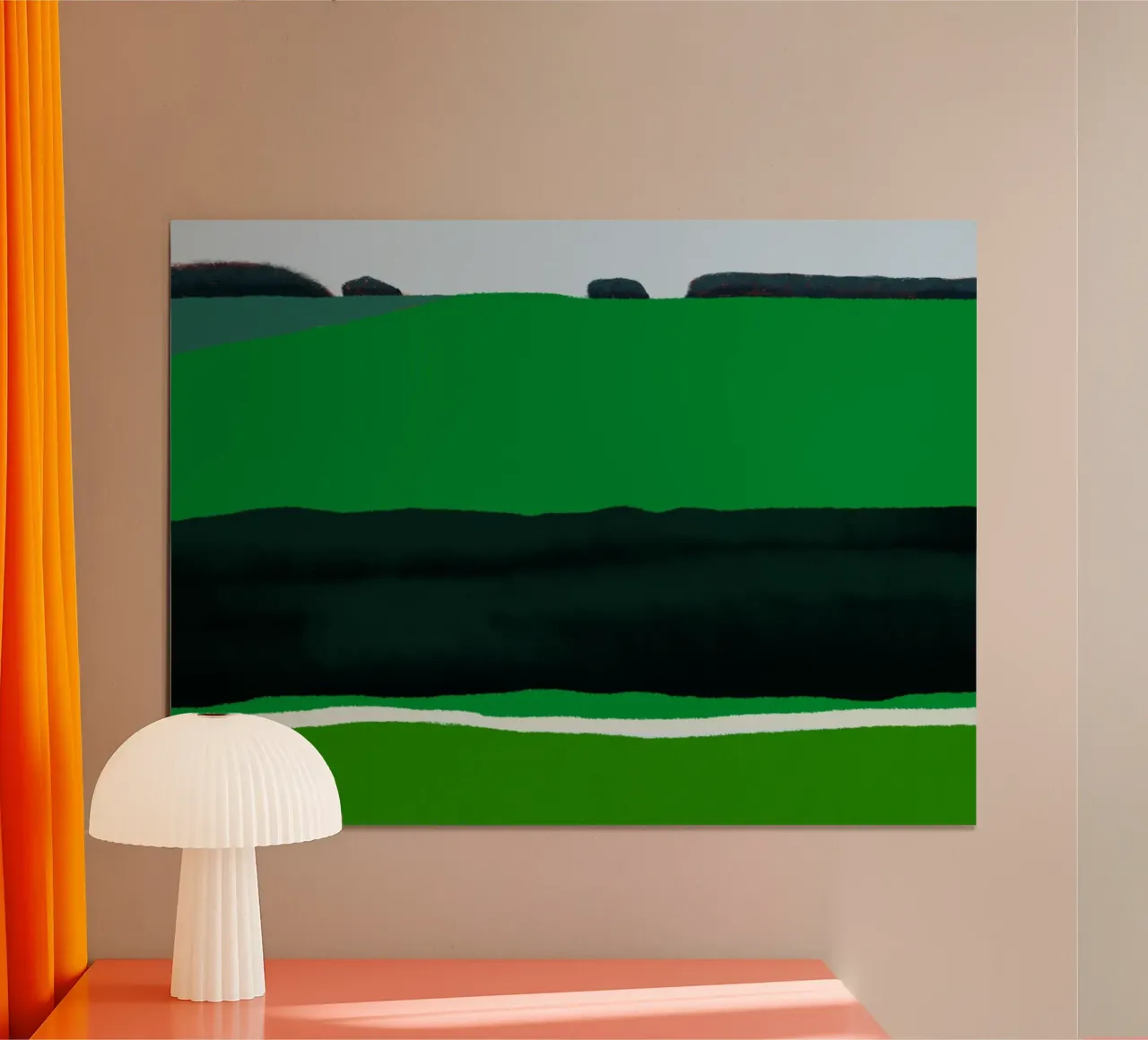 Plat vlak poster van Little Dean
