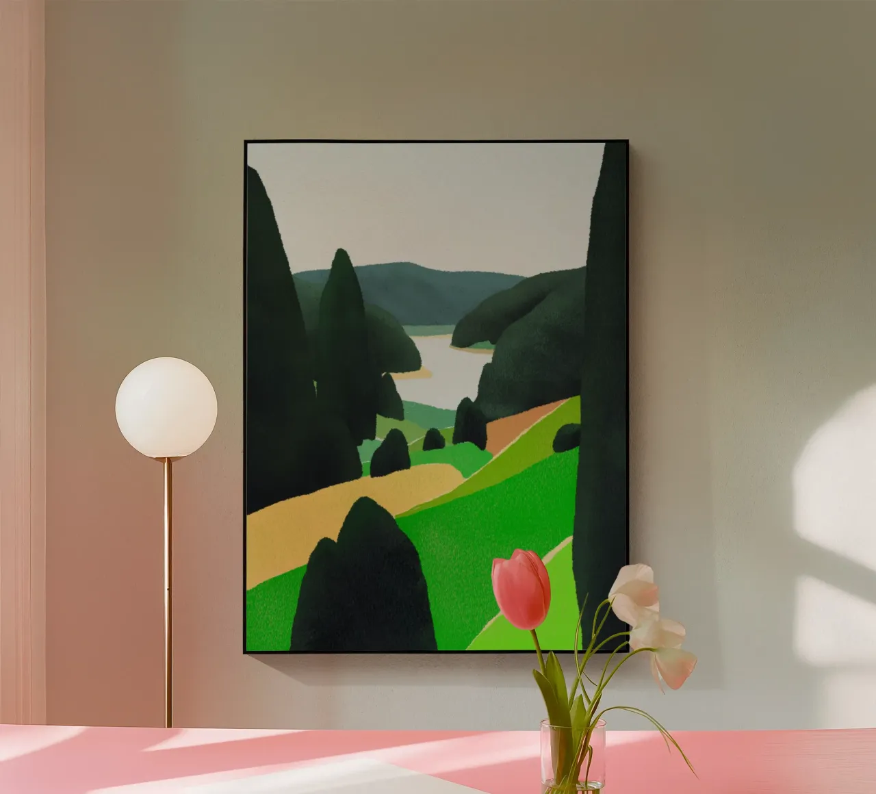 See in weiterer Entfernung Acryl-Glas von Little Dean