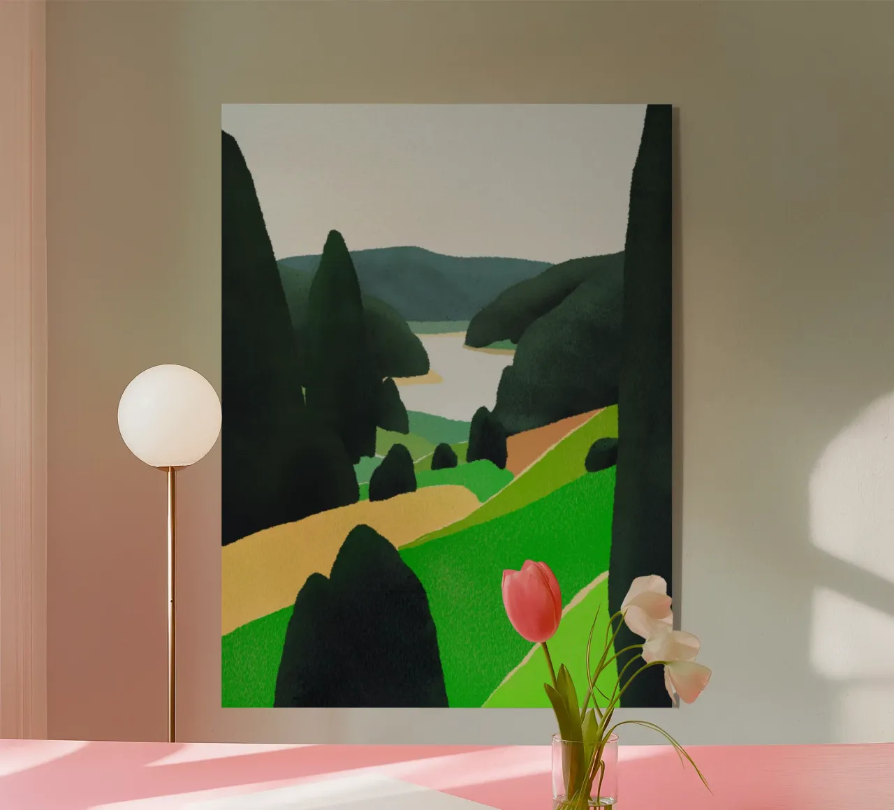 See in weiterer Entfernung Acryl-Glas von Little Dean