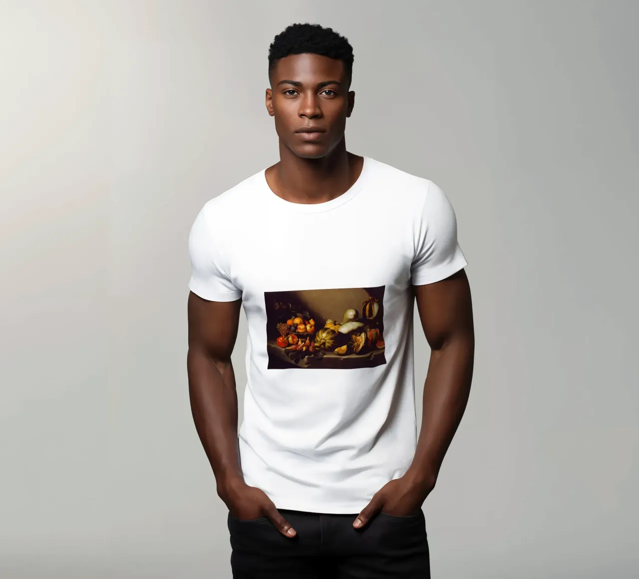 Caravaggio - Natura morta con frutta t-shirt da Timeless Artworks