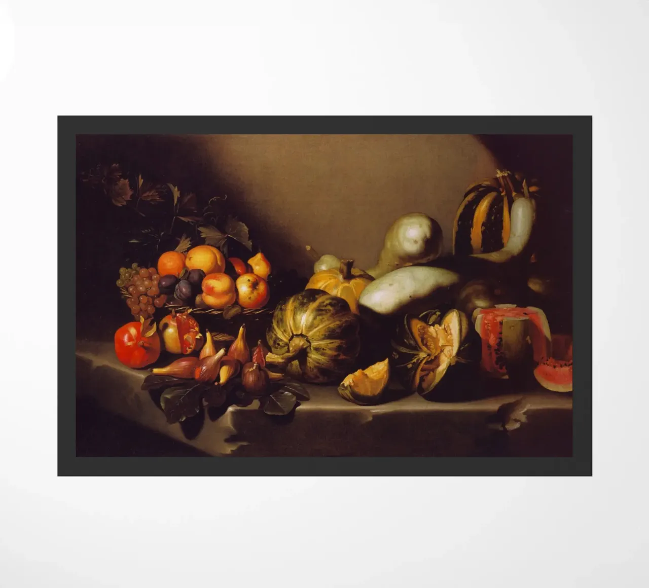 Caravaggio - Still Life with Fruit doormat by Timeless Artworks
