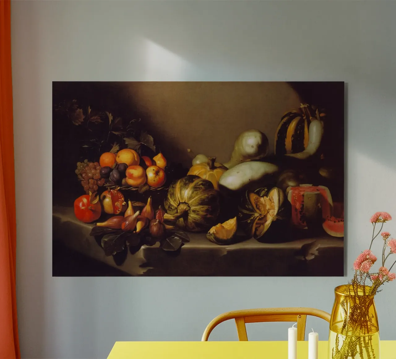 Caravaggio - Still Life with Fruit alu-dibond by Timeless Artworks