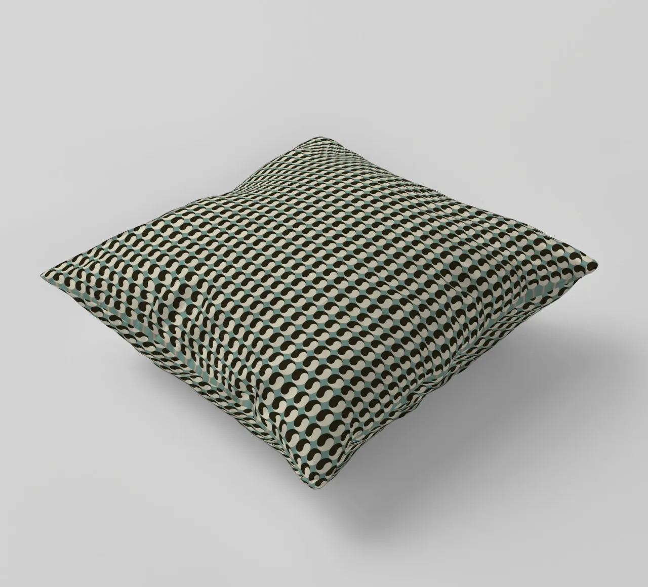Tao symbol decorative cushion by Little Dean