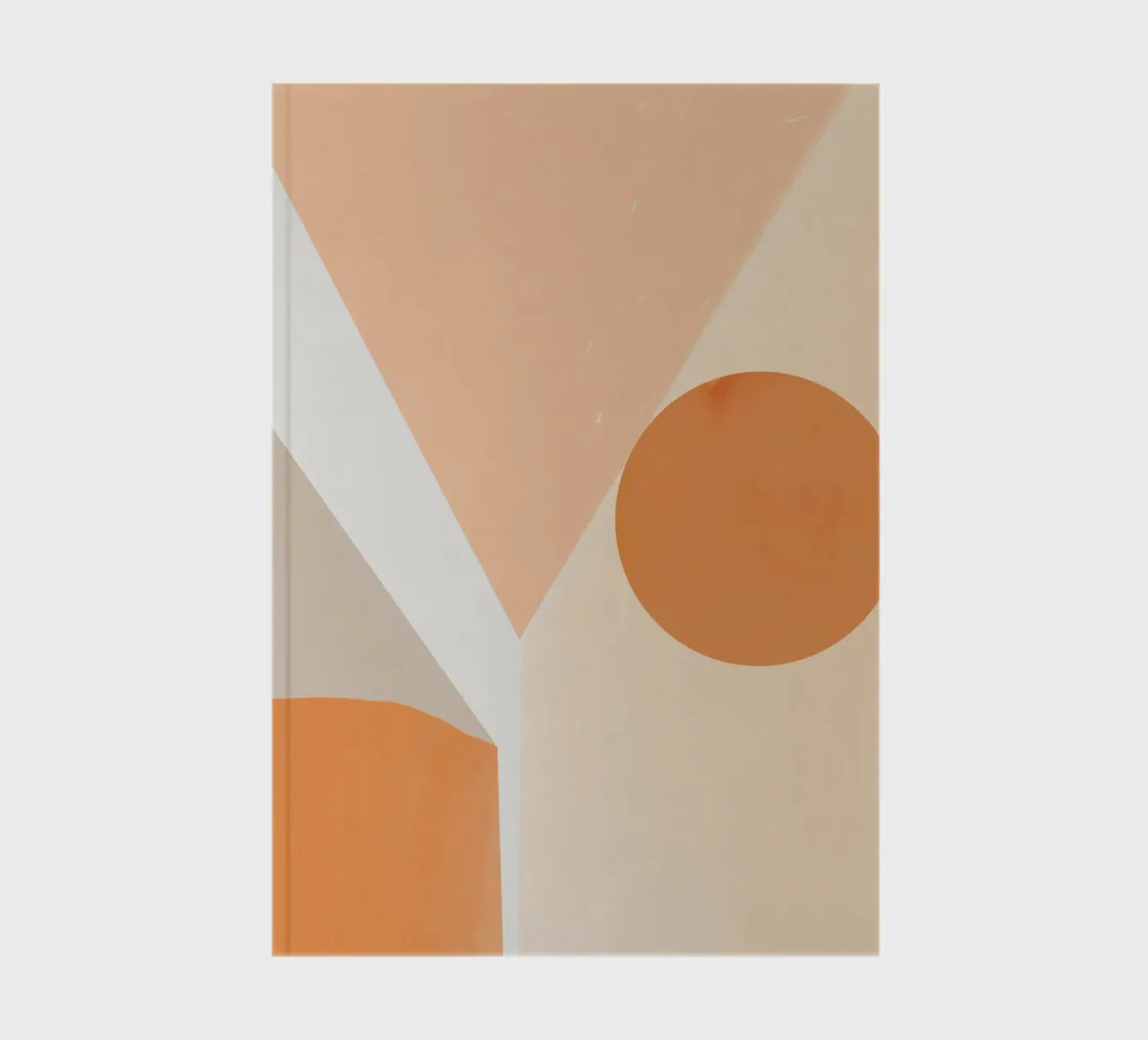 Shades of orange nordic decor notebook by Little Dean