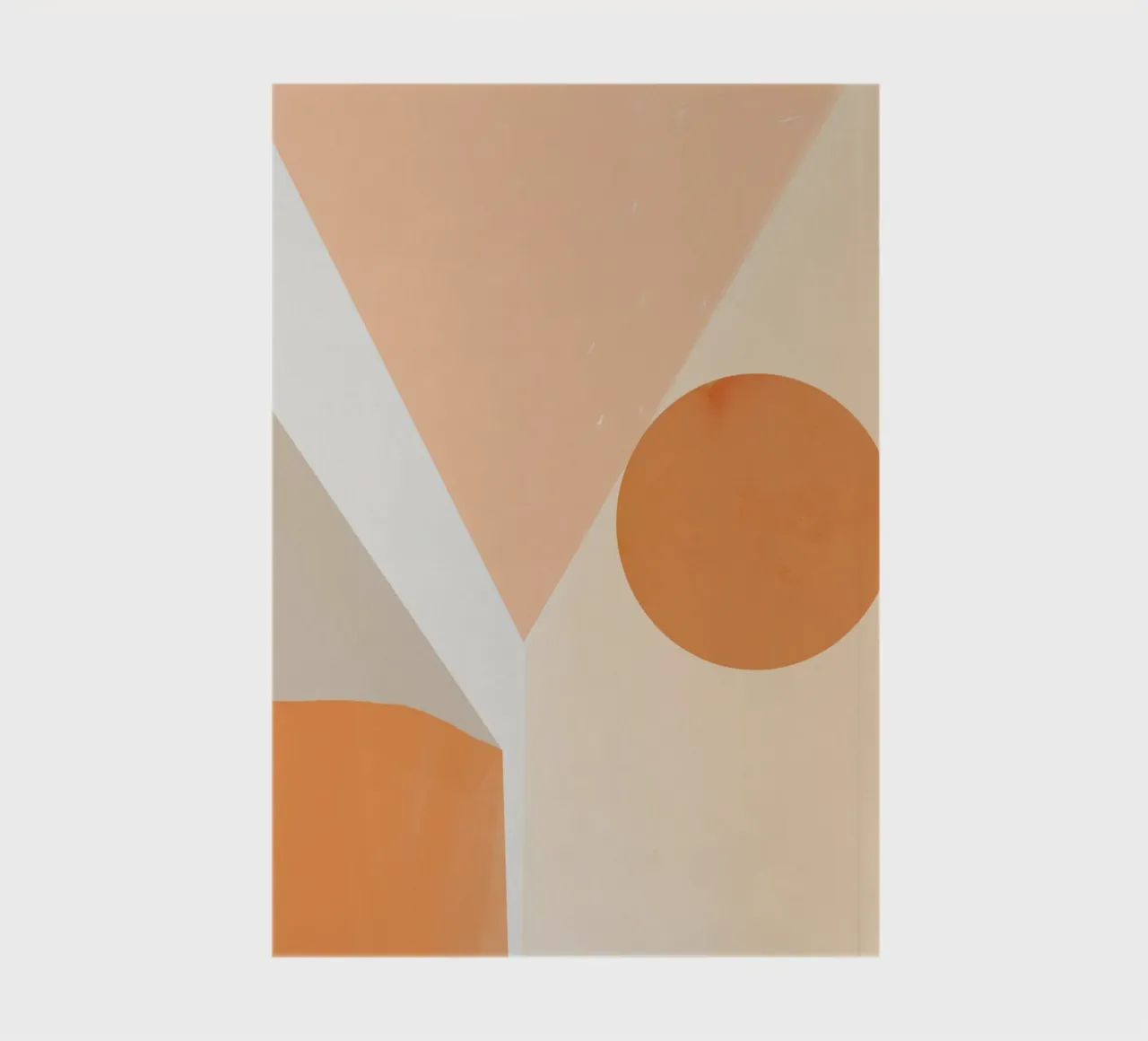 Shades of orange nordic decor notebook by Little Dean