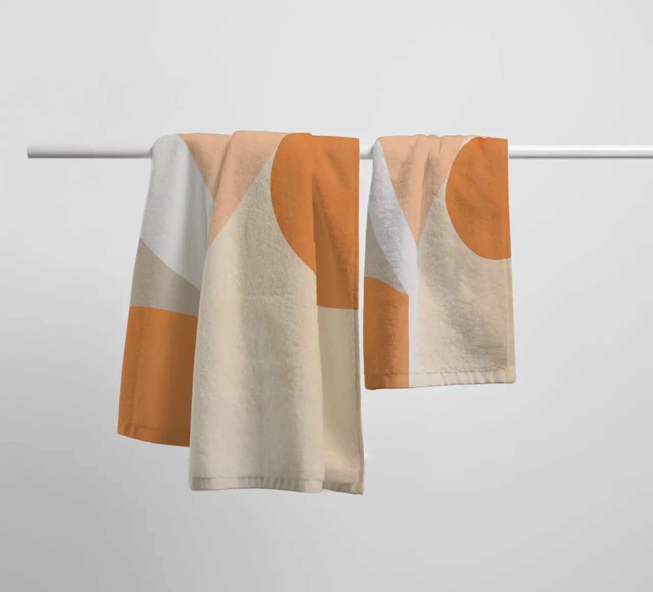 Sfumature di arancione arredamento nordico asciugamano da bagno da Little Dean