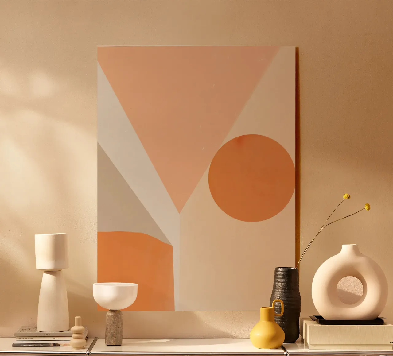 Shades of orange nordic decor acrylic glass by Little Dean