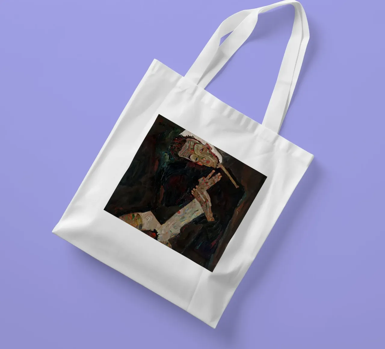 Egon Schiele - The Lyricist tote bag by Timeless Artworks