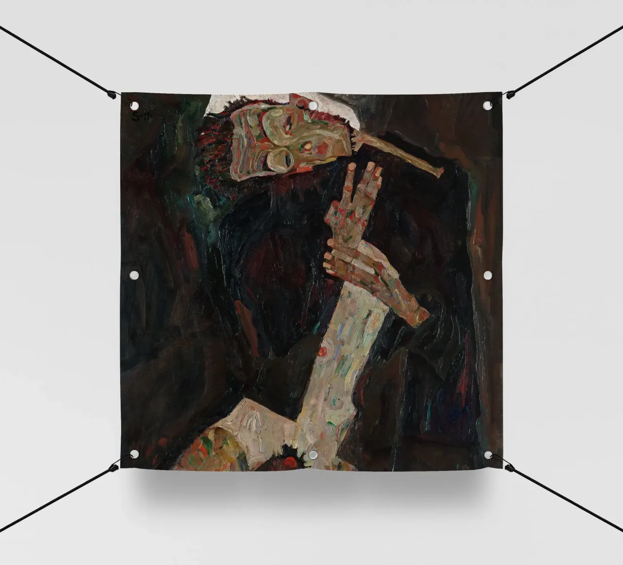 Egon Schiele - Il paroliere telo in pvc da Timeless Artworks