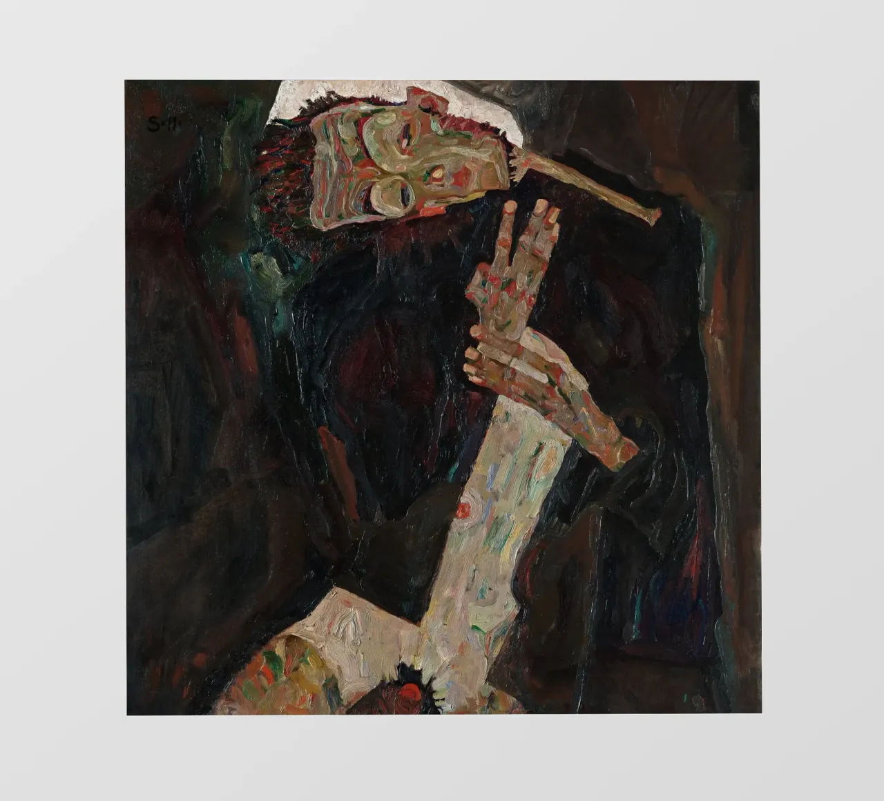 Egon Schiele - Il paroliere telo in pvc da Timeless Artworks