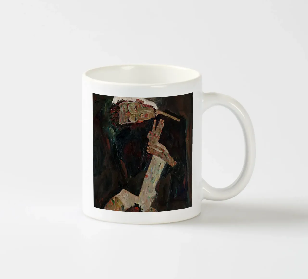 Egon Schiele - Il paroliere tazza in ceramica da Timeless Artworks