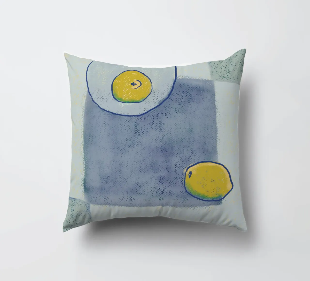 Limone e quadretti cuscino da Little Dean