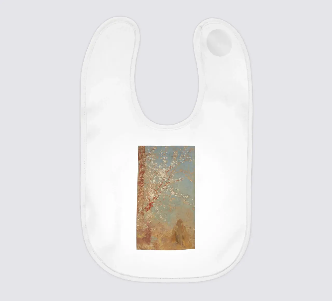 Odilon Redon - Figura sotto un albero in fiore bavaglino da Timeless Artworks