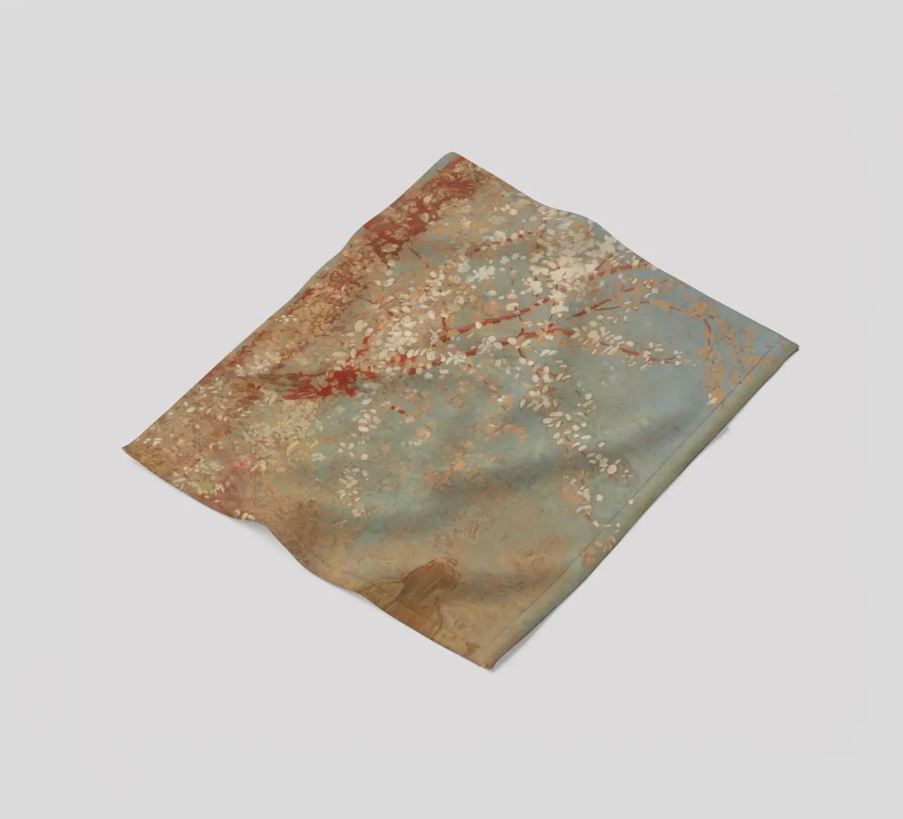 Odilon Redon - Figura sotto un albero in fiore coperta in pile da Timeless Artworks