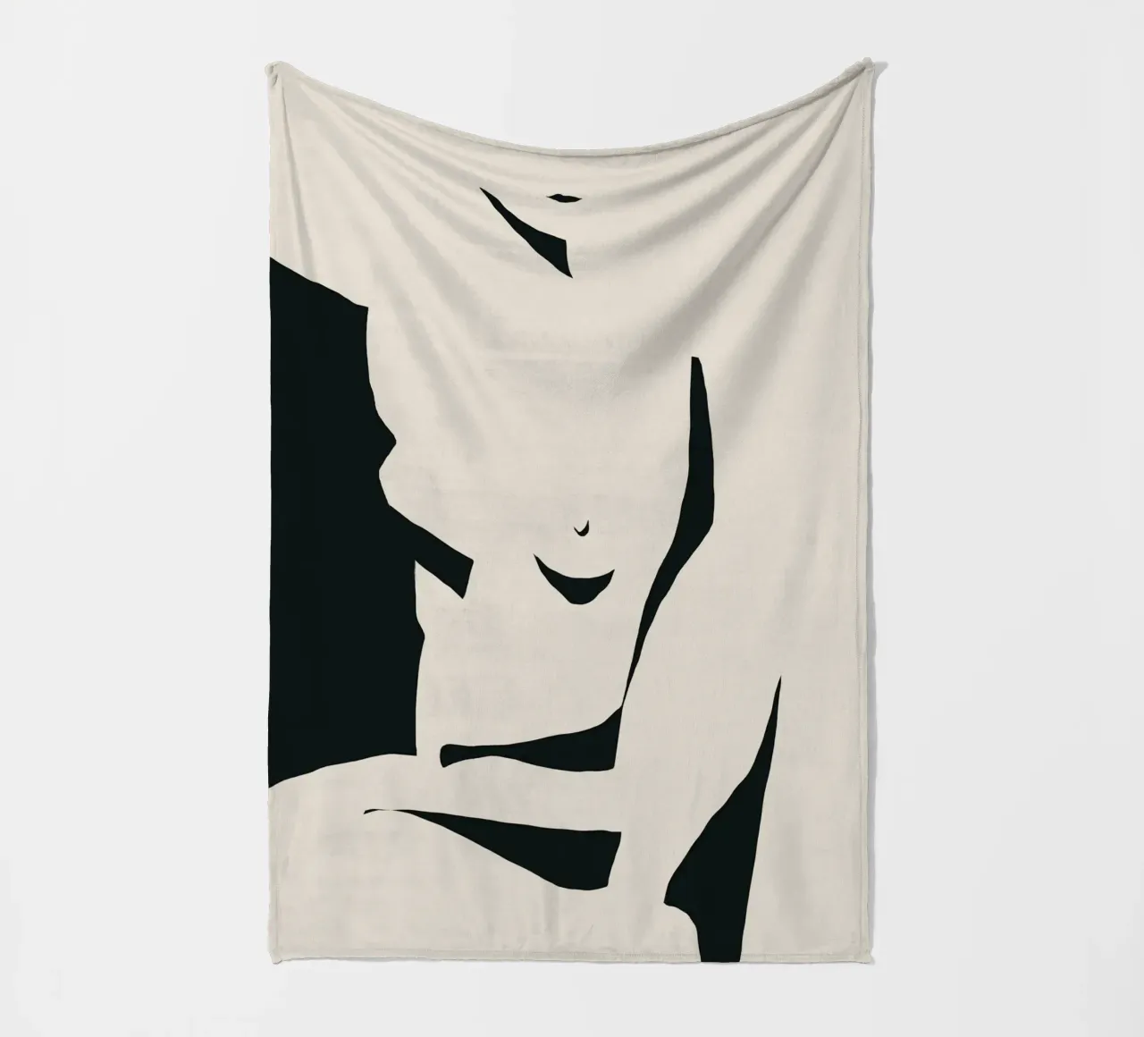 Negative Nacktheit Fleecedecke von Little Dean