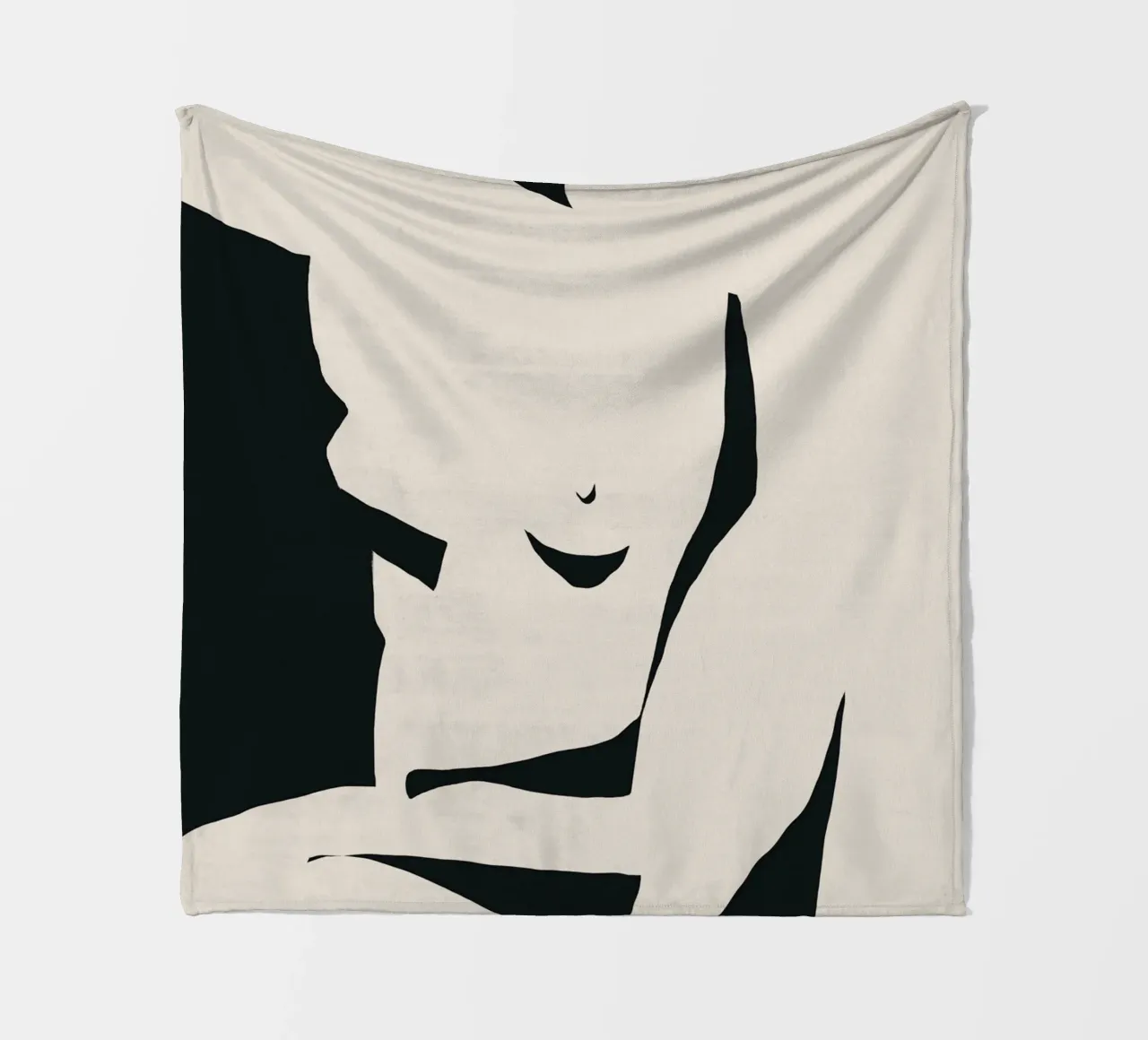 Negative Nacktheit Fleecedecke von Little Dean