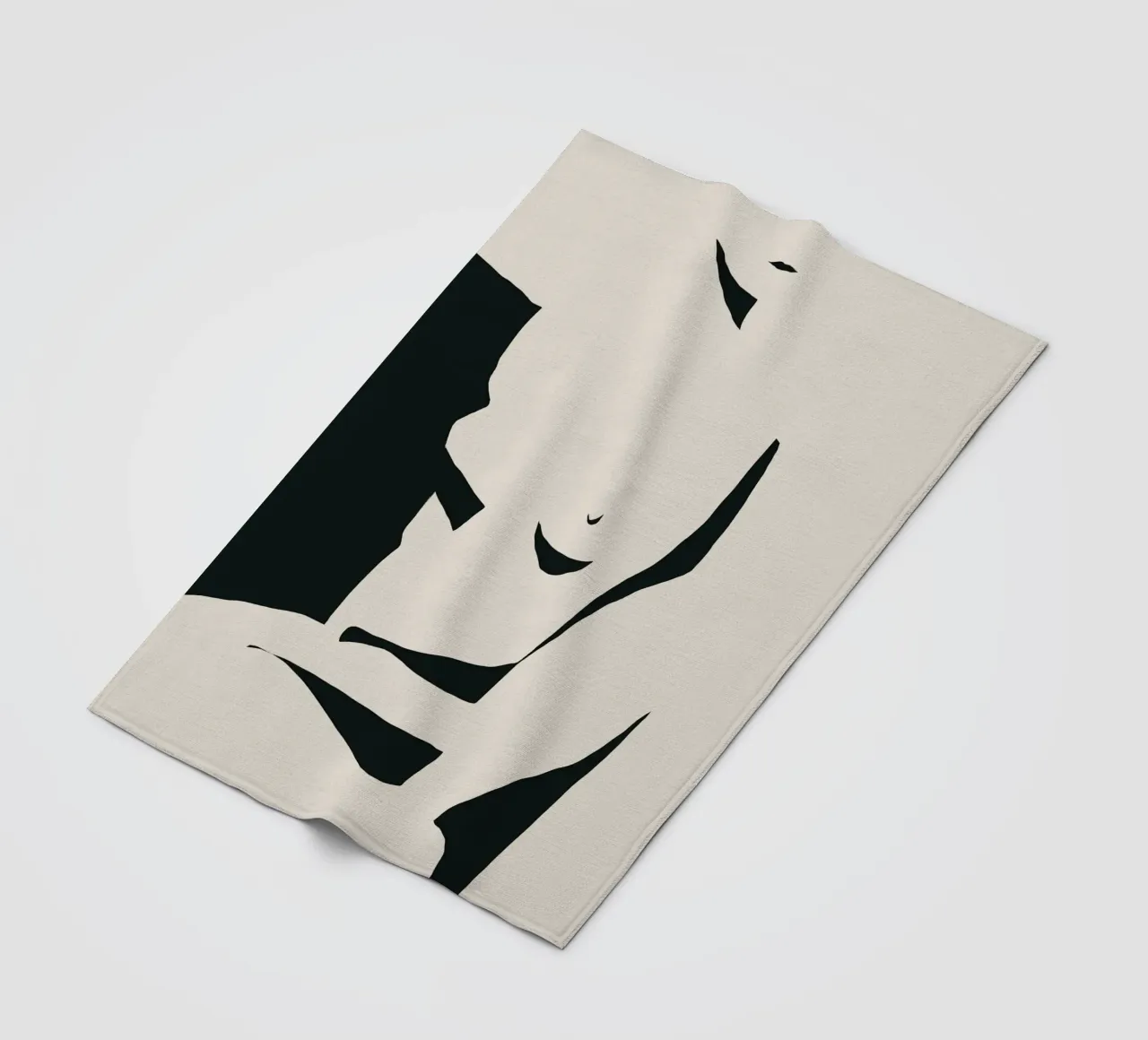 Negative Nacktheit Fleecedecke von Little Dean