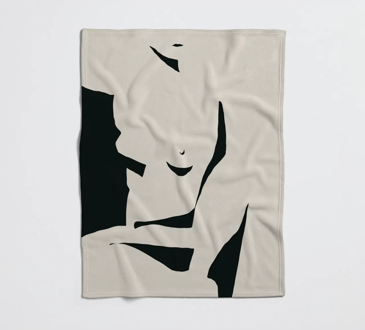 Negative Nacktheit Fleecedecke von Little Dean