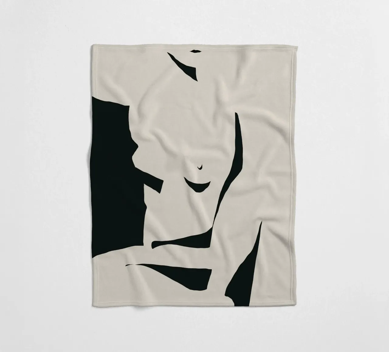 Negative Nacktheit Fleecedecke von Little Dean