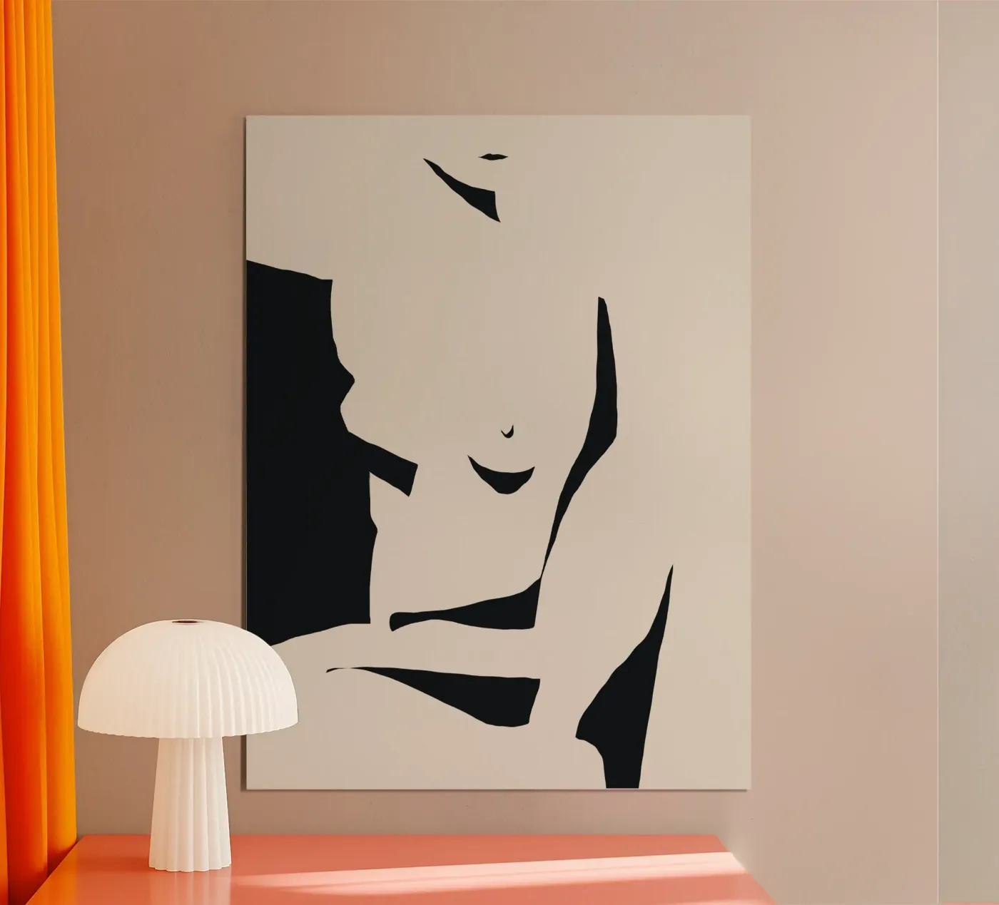 Negative nude poster by Little Dean