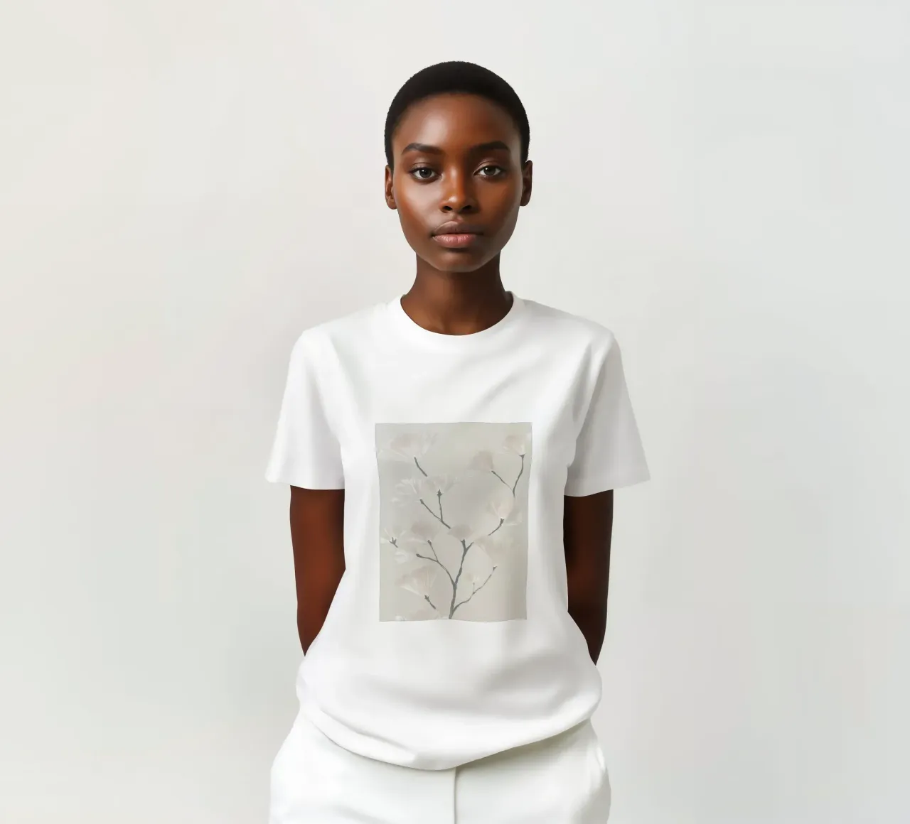 Armonia botanica del ginkgo t-shirt da Carinaprint
