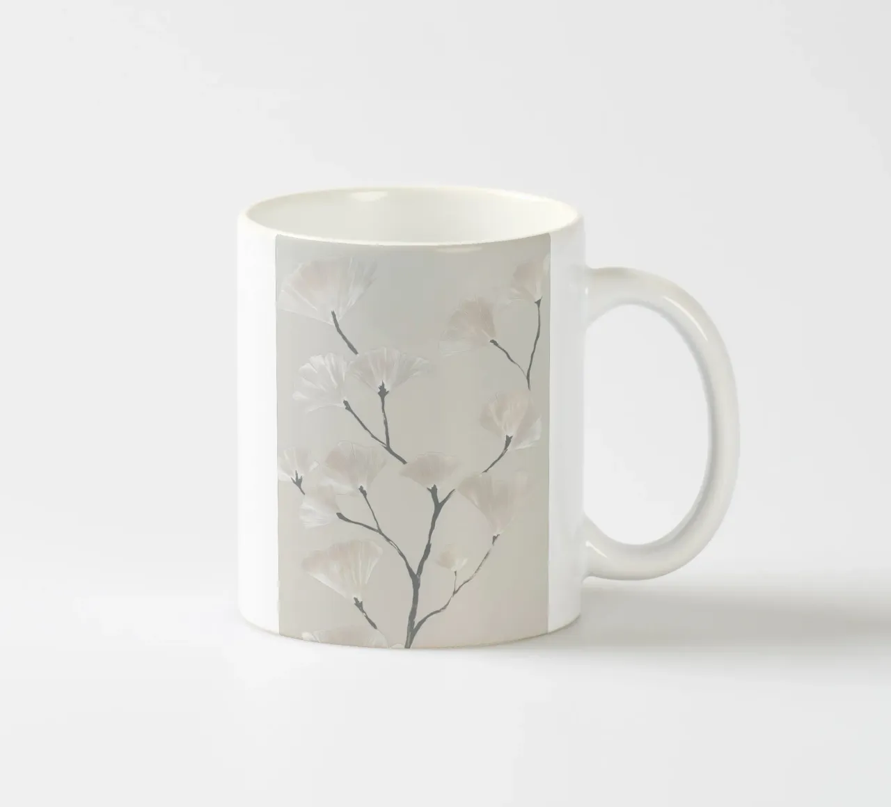 Armonia botanica del ginkgo tazza in ceramica da Carinaprint