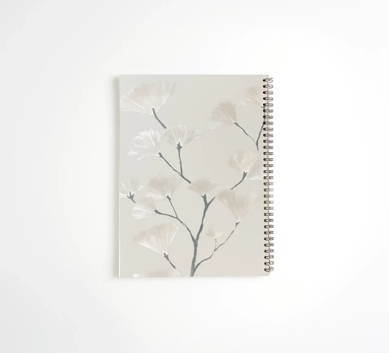Botanical ginkgo harmony spiral notebook by Carinaprint
