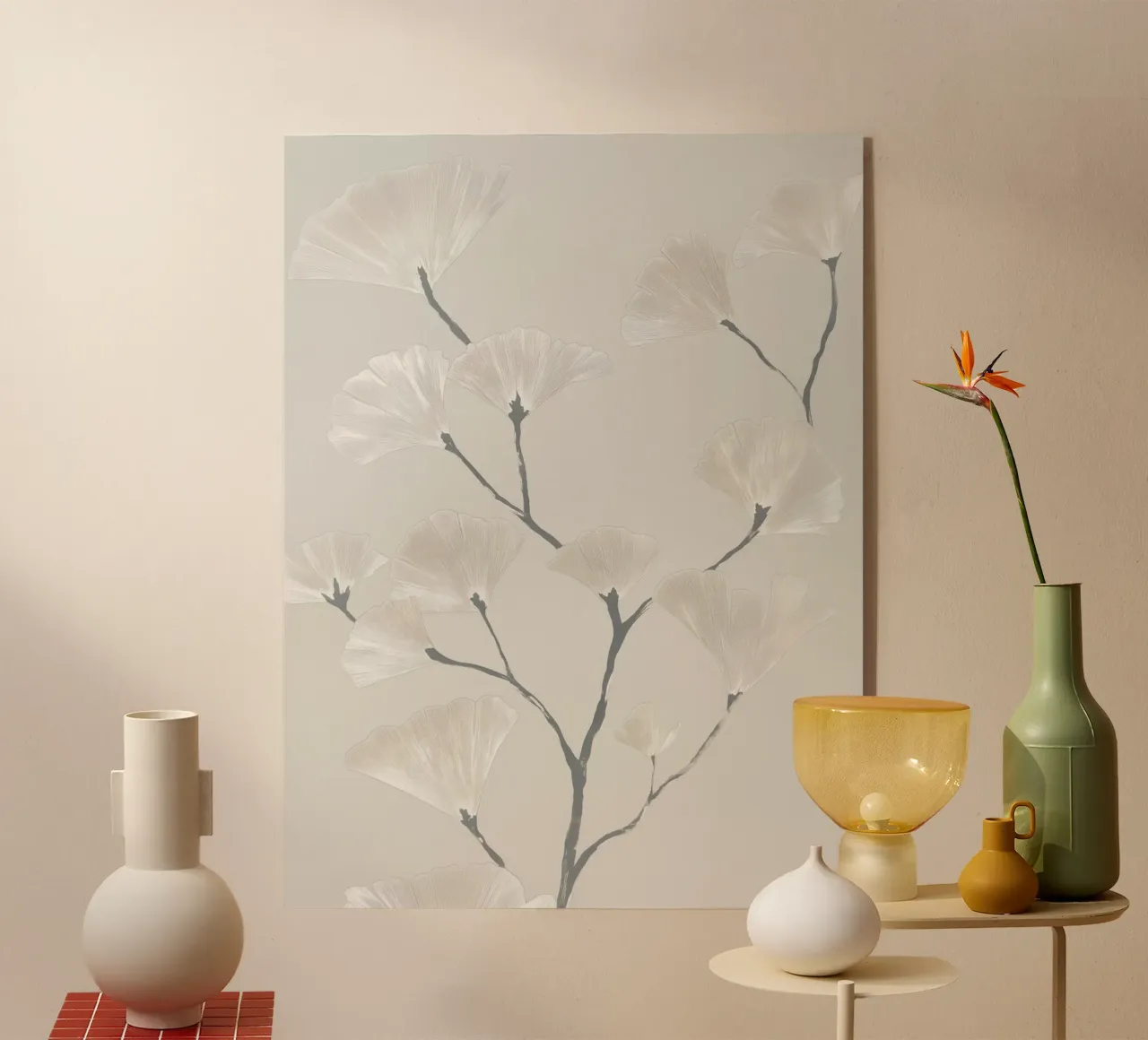Armonia botanica del ginkgo plexiglass da Carinaprint