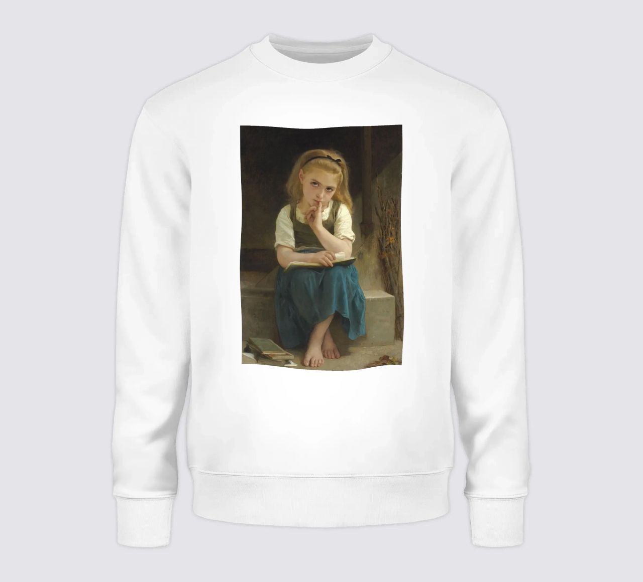 William-Adolphe Bouguereau - La lezione difficile felpa da Timeless Artworks