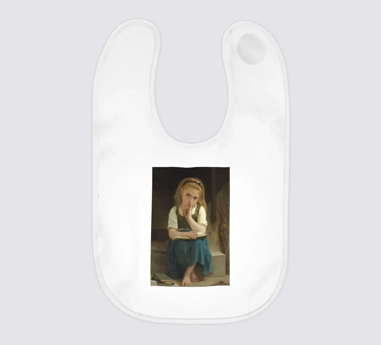 William-Adolphe Bouguereau - La difícil lección babero de Timeless Artworks