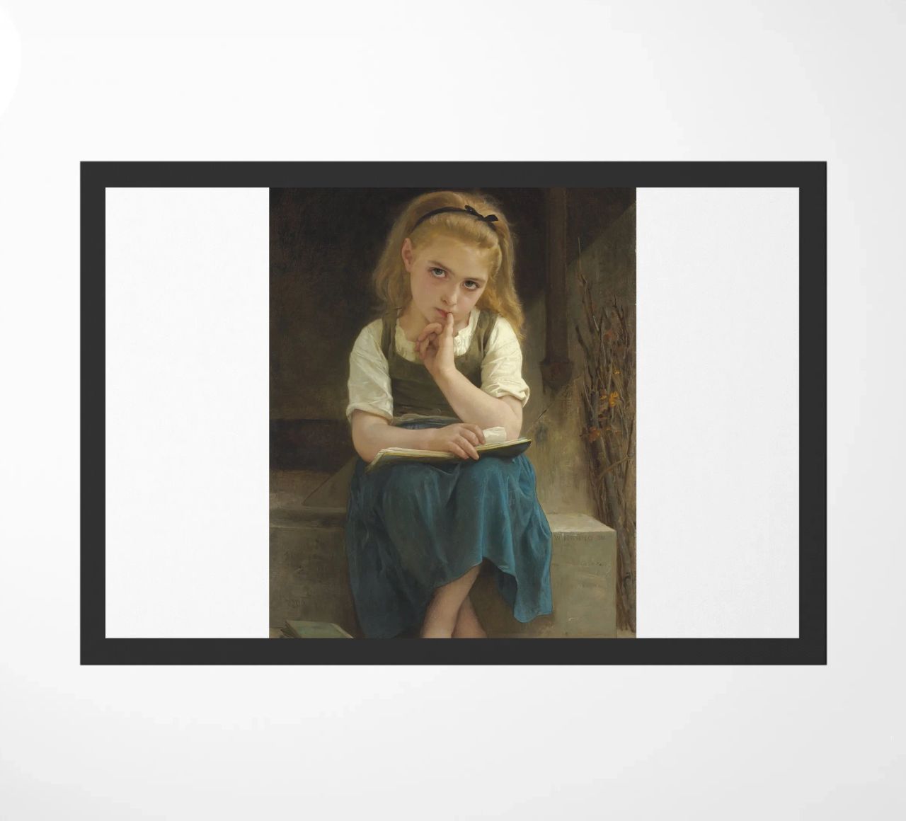 William-Adolphe Bouguereau - La lezione difficile zerbino da Timeless Artworks