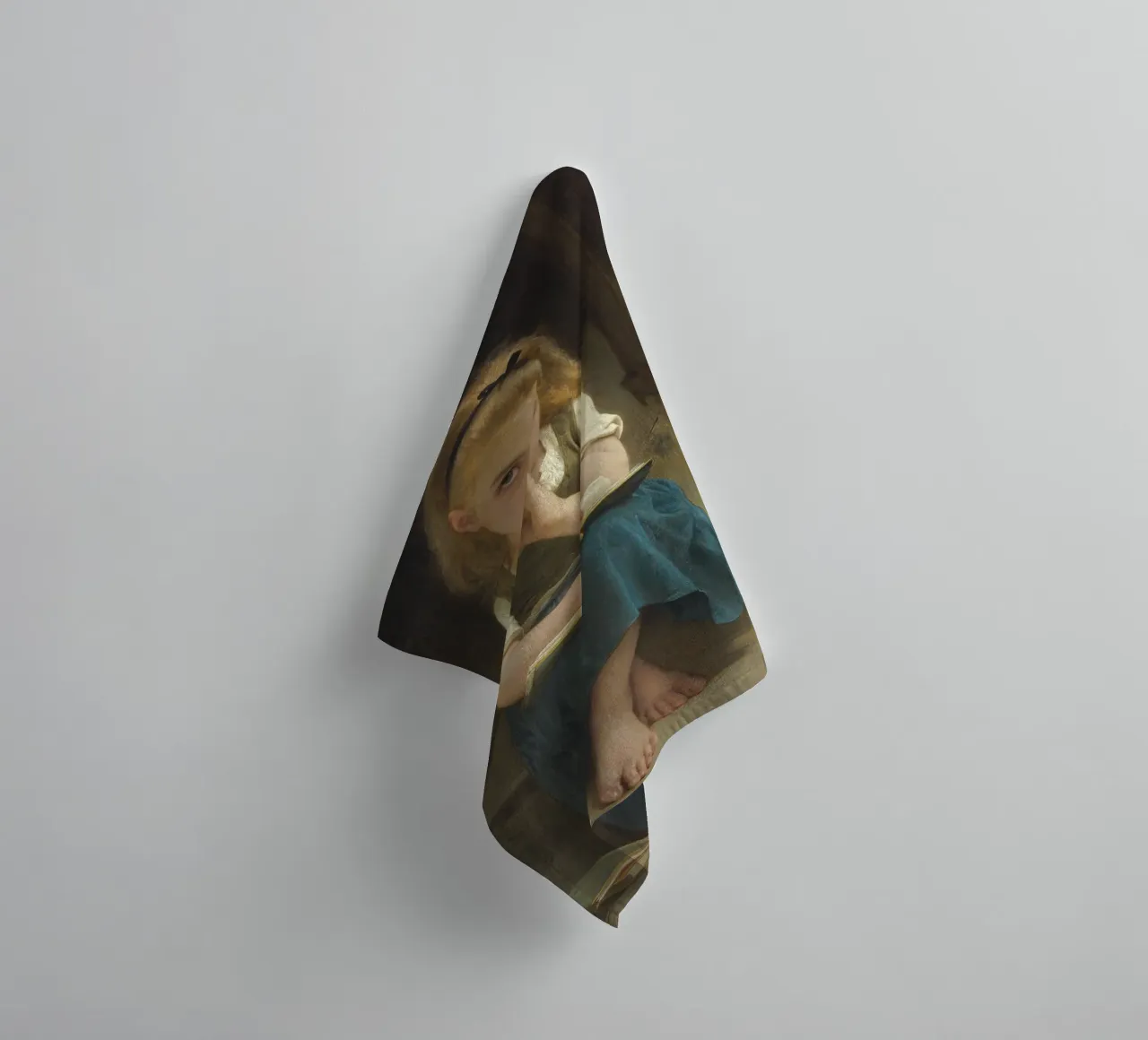 William-Adolphe Bouguereau - La difícil lección toalla de baño de Timeless Artworks