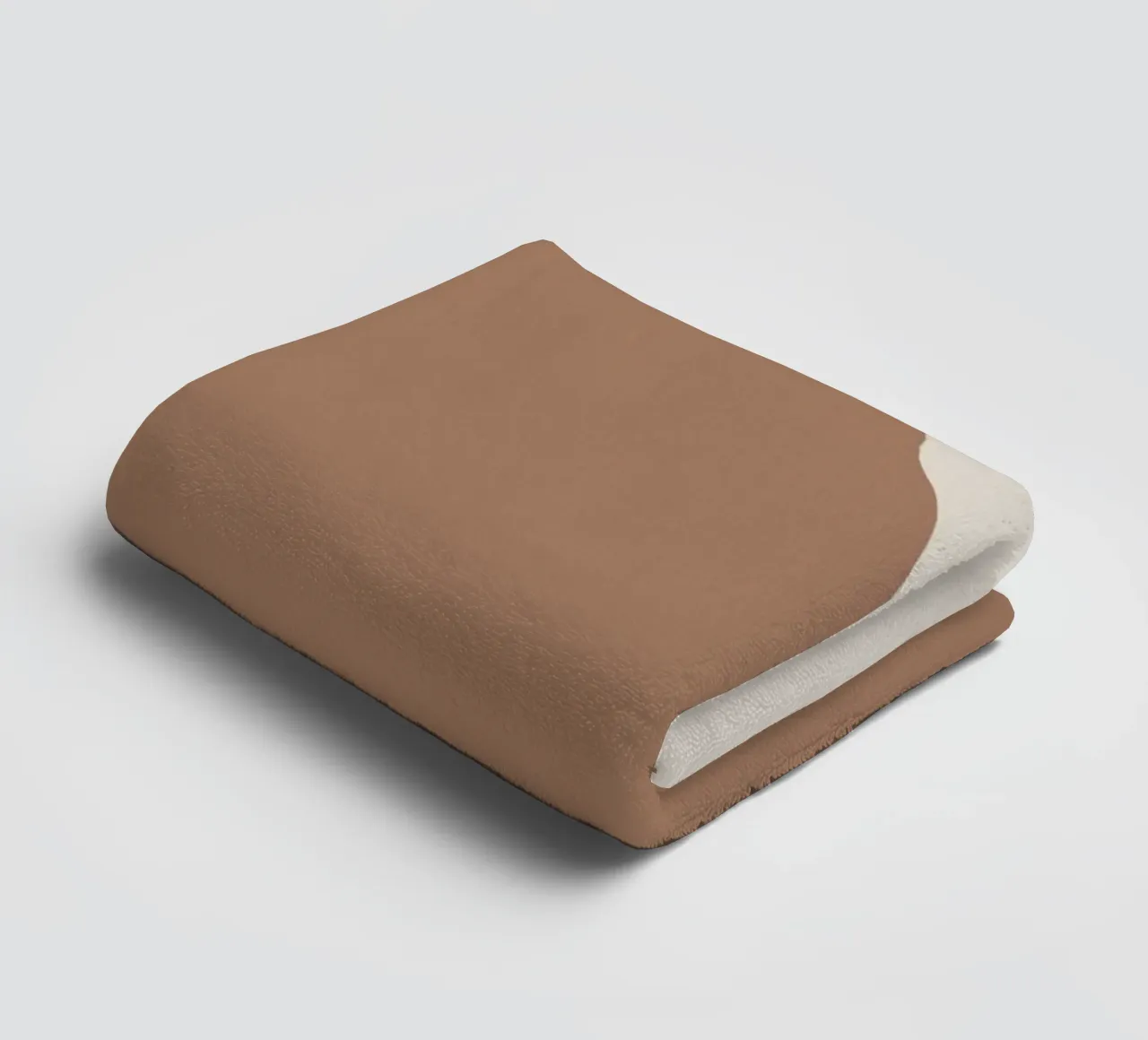 Mokka abstract decor 03 badhanddoek van Little Dean