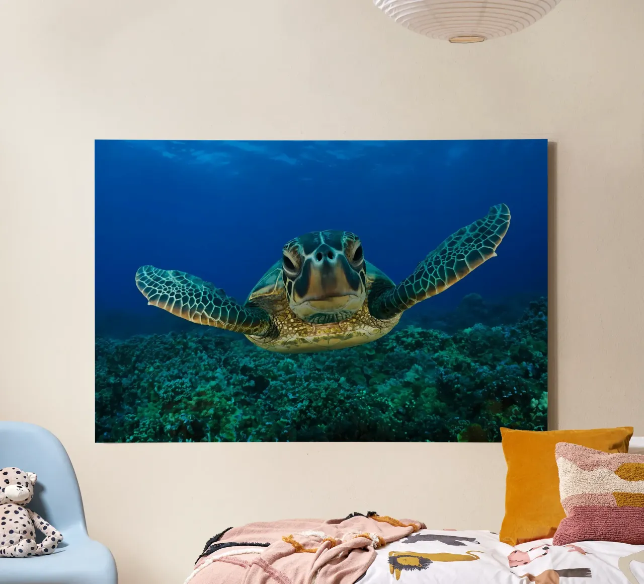 Poster animali 5 tela con Cornice a cassetta da Korrie Lane