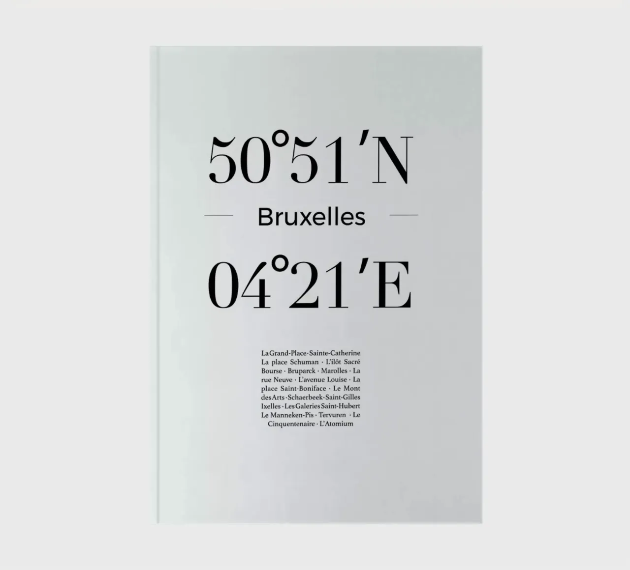 Bruxelles notebook by Studio One