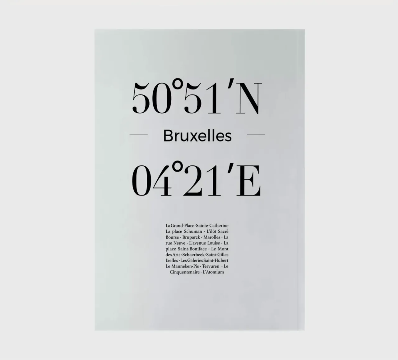 Bruxelles notebook by Studio One