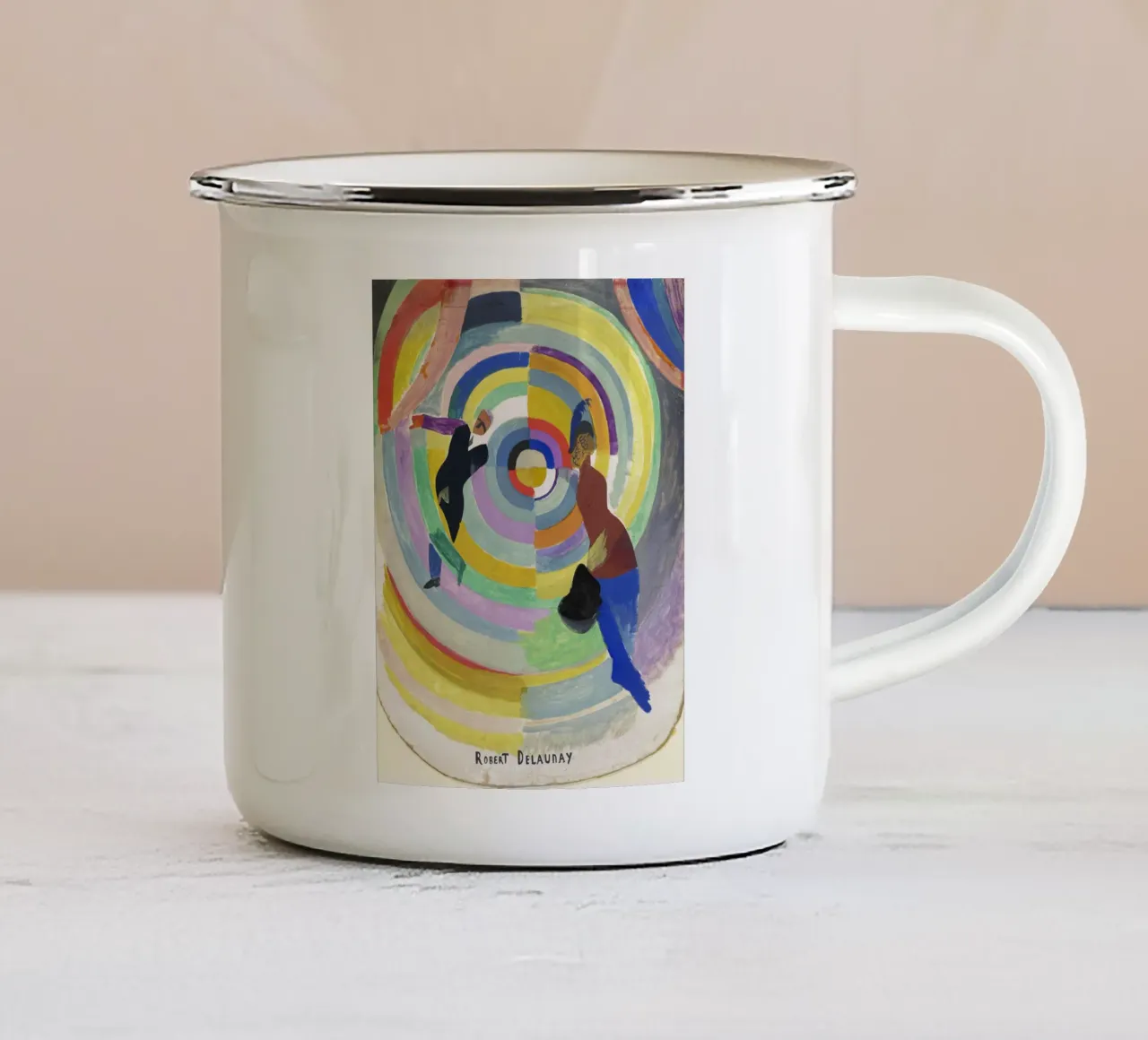 Robert Delaunay - Dramma politico tazza in smalto da Timeless Artworks