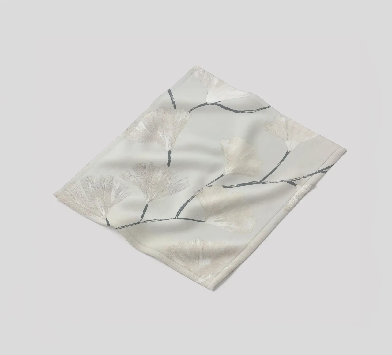 Rami di ginkgo pastello coperta in pile da Carinaprint