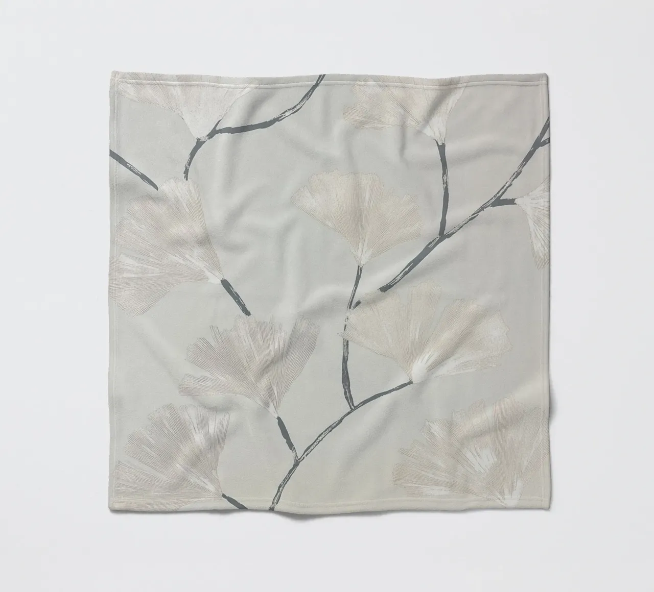 Rami di ginkgo pastello coperta in pile da Carinaprint