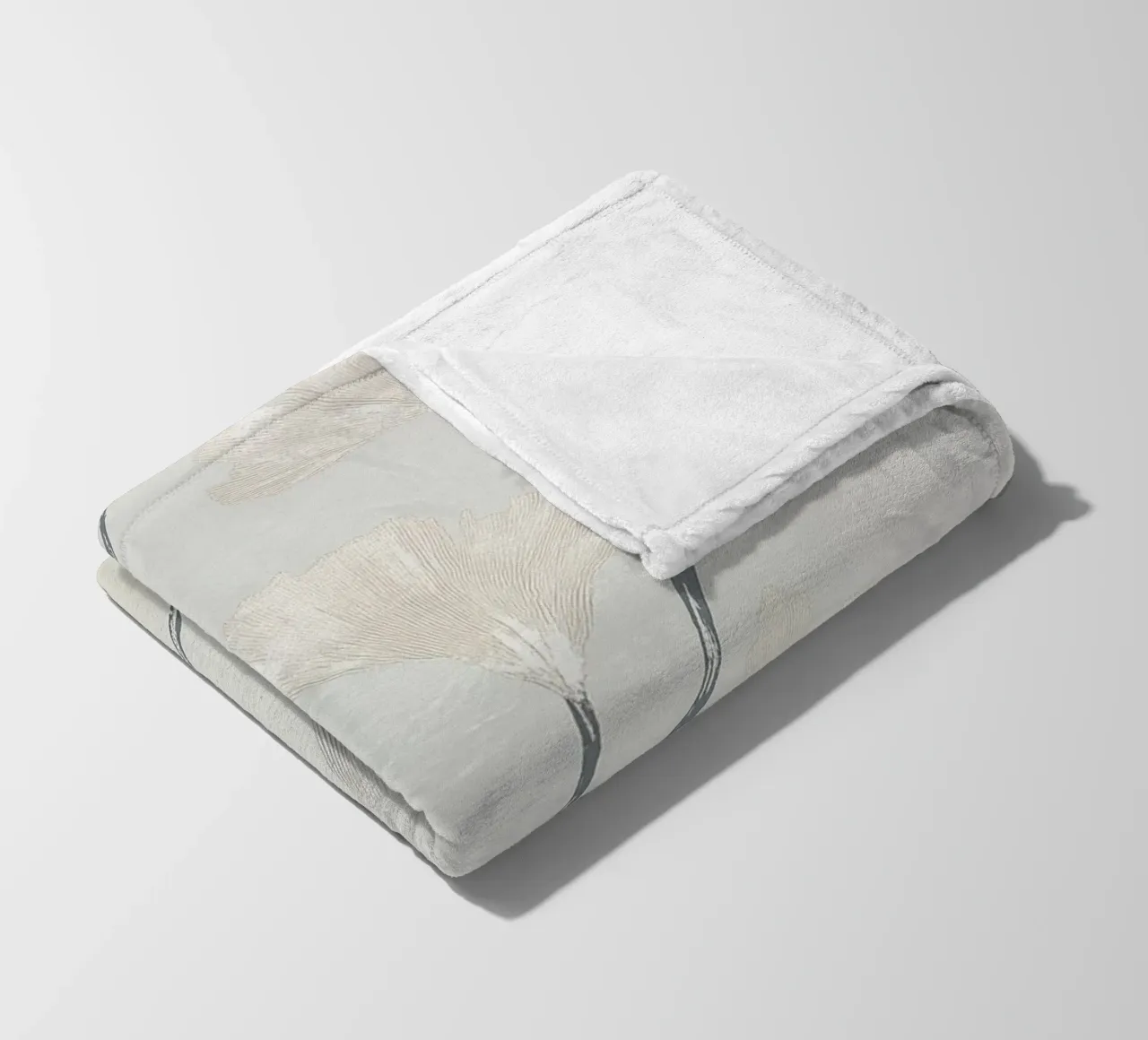 Rami di ginkgo pastello coperta in pile da Carinaprint