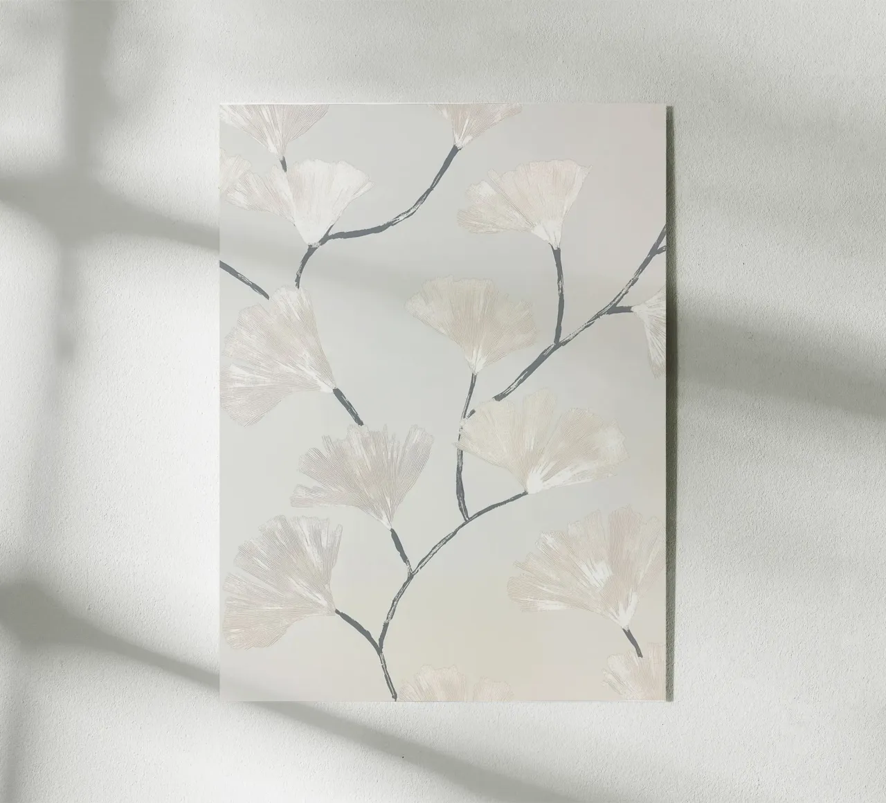 Rami di ginkgo pastello plexiglass da Carinaprint