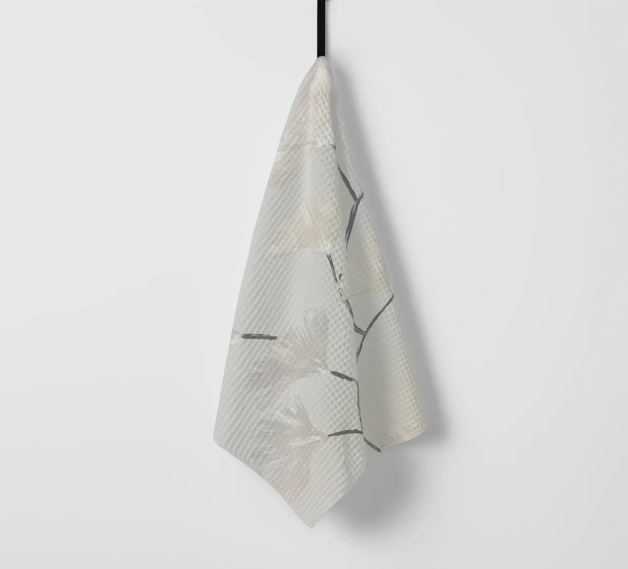 Rami di ginkgo pastello canovaccio da cucina da Carinaprint