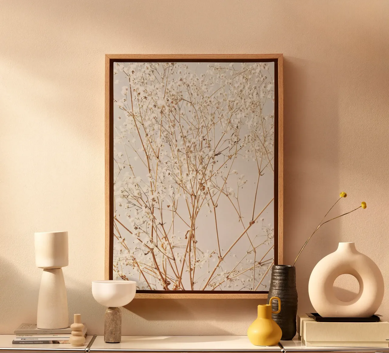 Soft Autumn canvas with Floater frame by PhotoVibe Decor