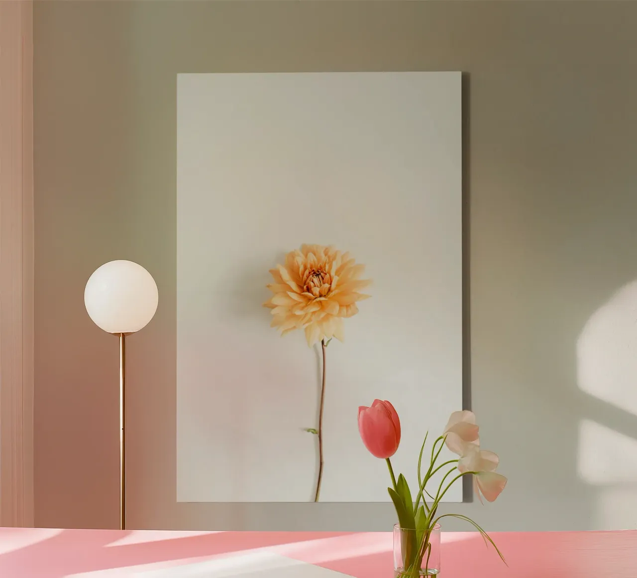 Zachte herfst canvas met Baklijst van PhotoVibe Decor
