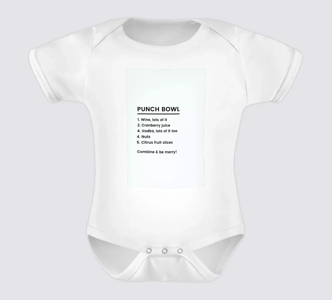 Punch Recipe short-sleeve baby romper by Studio One
