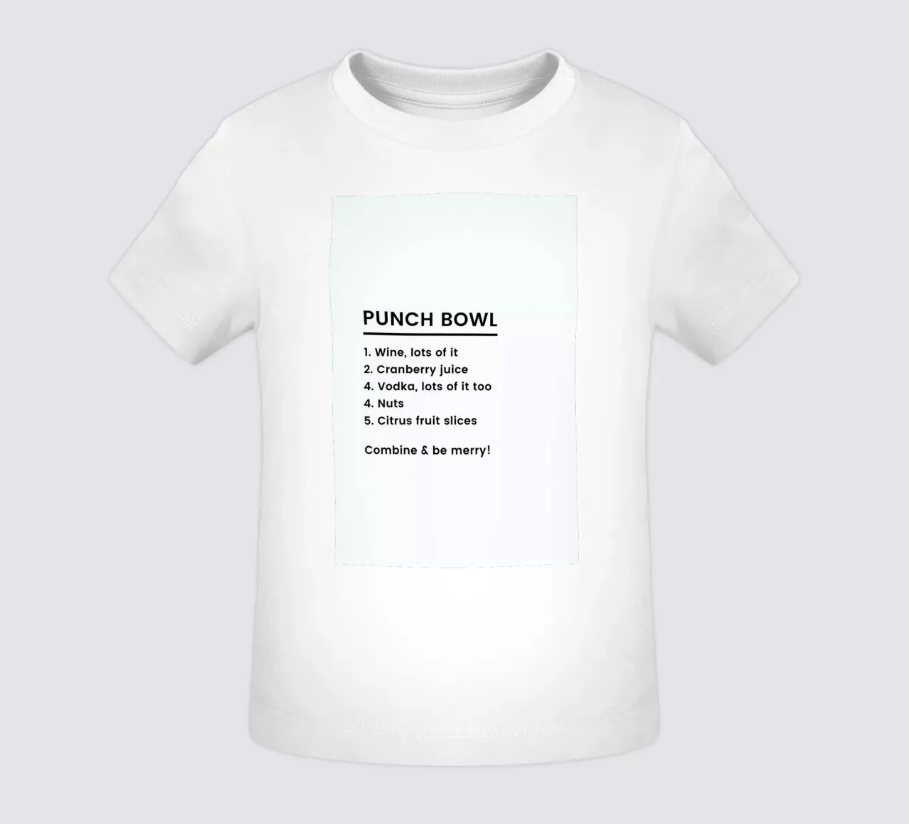 Punch Recipe baby t-shirt by Studio One
